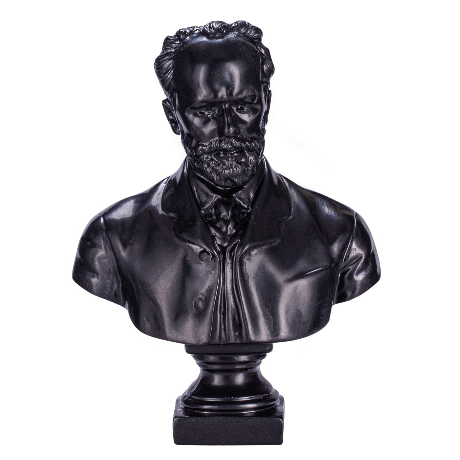 danila-souvenirs Russian Composer Pyotr Tchaikovsky Stone Bust Statue Sculpture 19,5 cm