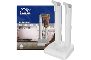 LAVIEAIR Boot Dryer Shoe Dryer for Work Boots Sneakers and Gloves, No Damage Ultra Low Temperature Drying, Fanless Noiseless Boot Warmer Deodorizer