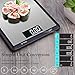 Large Back-lit LCD/Digital Kitchen Scale/Food Scale, Multifunction, Ultra Slim，Easy to read, Easy to clean, up to 22 lb/10 kg, Stainless Steel (Batteries Included)