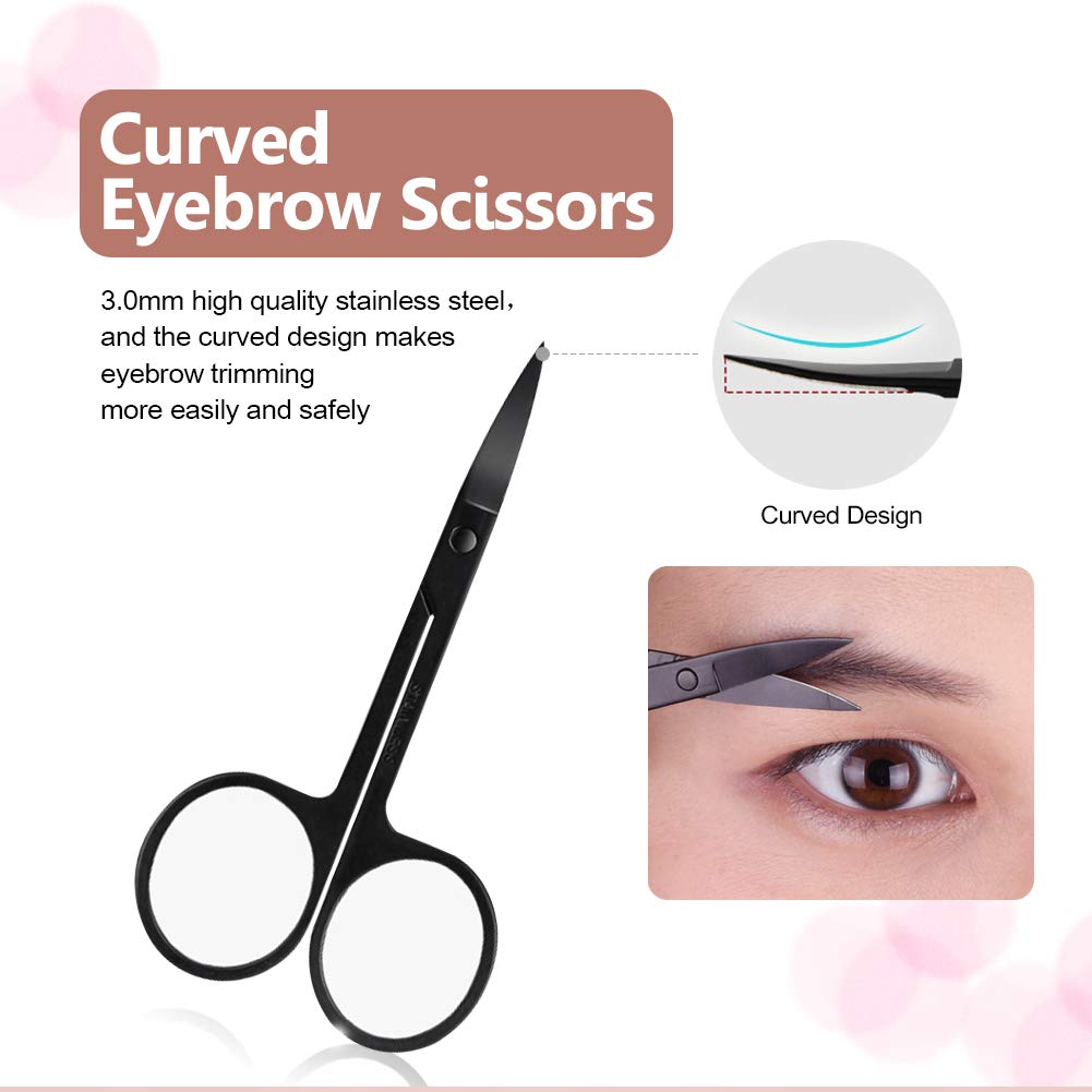 8 in 1 Eyebrow Kit ,Eyebrow kits for women,Eyebrow Razor, Eyebrow Scissors, Eyebrow Tweezers, Eyebrow Trimmer, Eyebrow Shaver, Eyebrow Grooming Comb: Beauty