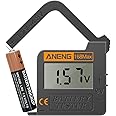 CGGO 168MAX Battery Tester,Suitable for AA AAA C D 9V 1.5V Button Cell Batteries，Portable Universal Digital Battery Charge Ch