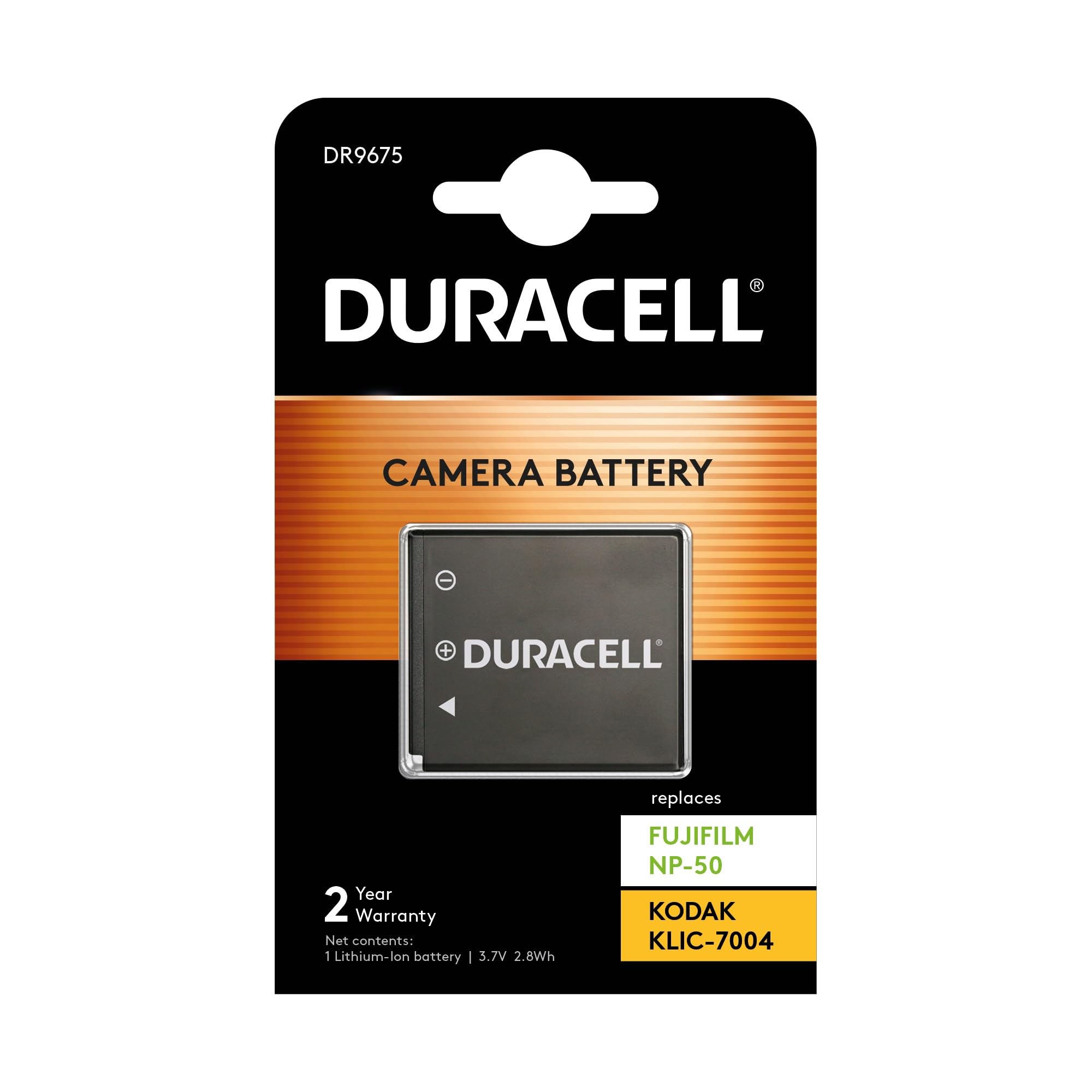 Duracell DR9675 Replacement Digital Camera Battery For Kodak KLIC-7004 Digital Camera, Black, 40.0 mm*35.0 mm*7.0 mm