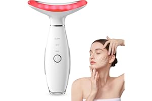 YUNRUO Neck Face Massager Face Sculpting Tool 3-in-1 Portable Facial Massager, Skin Care Face Device, Vibration, Thermal (White)