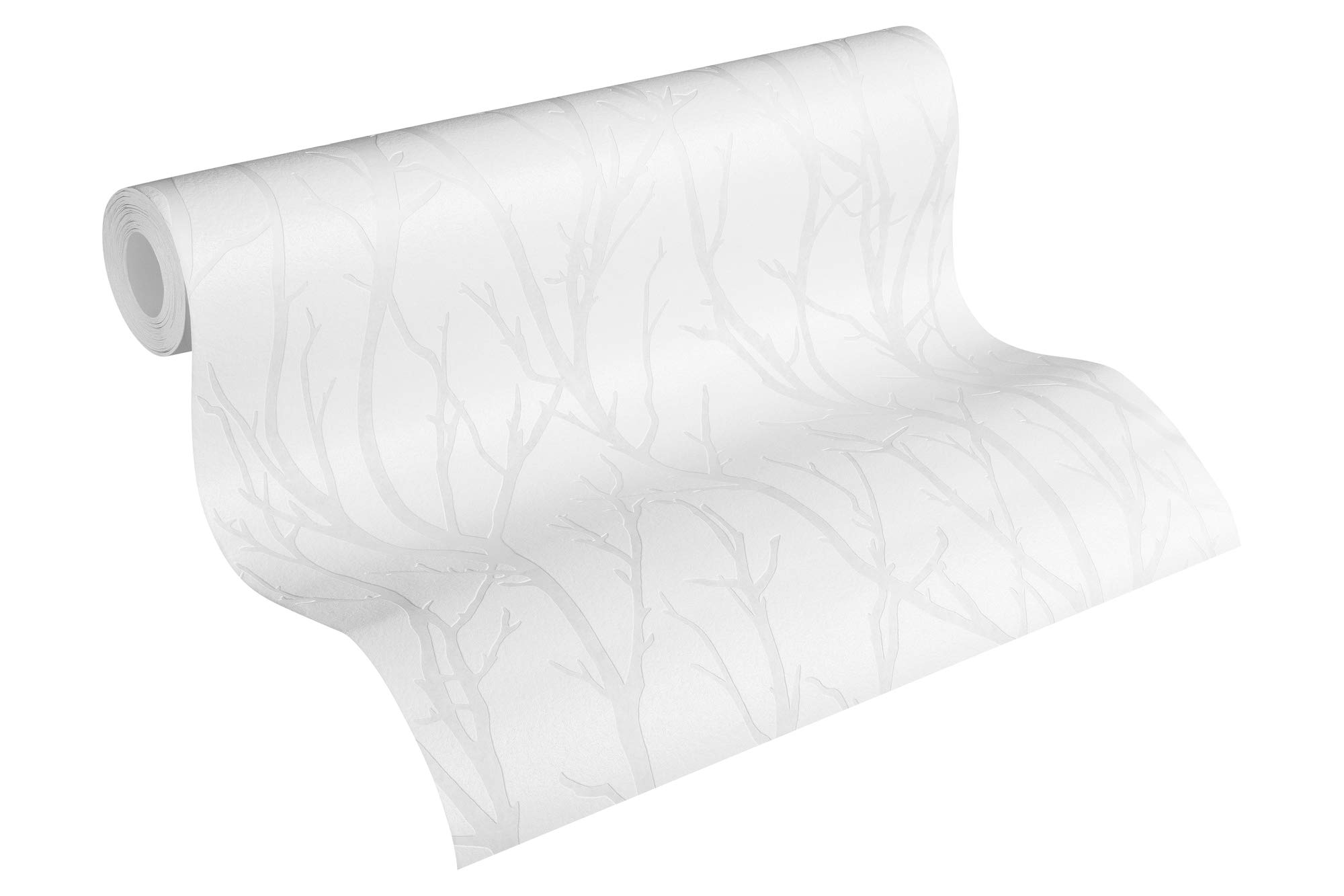 A.S. Création 321015 3210-15 Non-Woven Wallpaper 10.05 m x 0.53 m White Made in Germany
