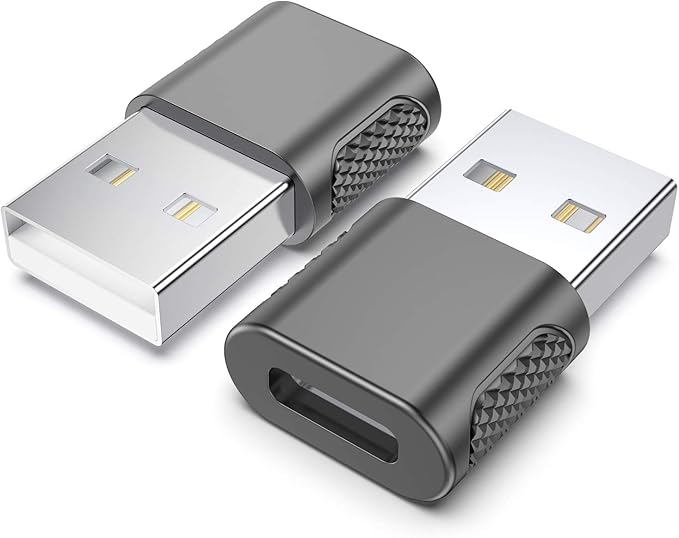 USB C Female to USB Male Adapter (2Pack),Type C Charging