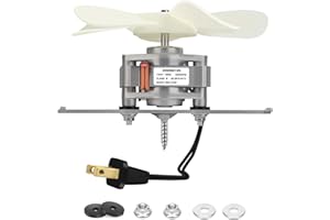EJVFN S99080199 Bathroom Exhaust Motor – 80 CFM, 4.0 Sones Powerful Vent Fan Motor, Attic Fan Motor Replacement for 512, 512M, 673, 673-C, 8870, Bathroom Fan Motor Replacement 99080199