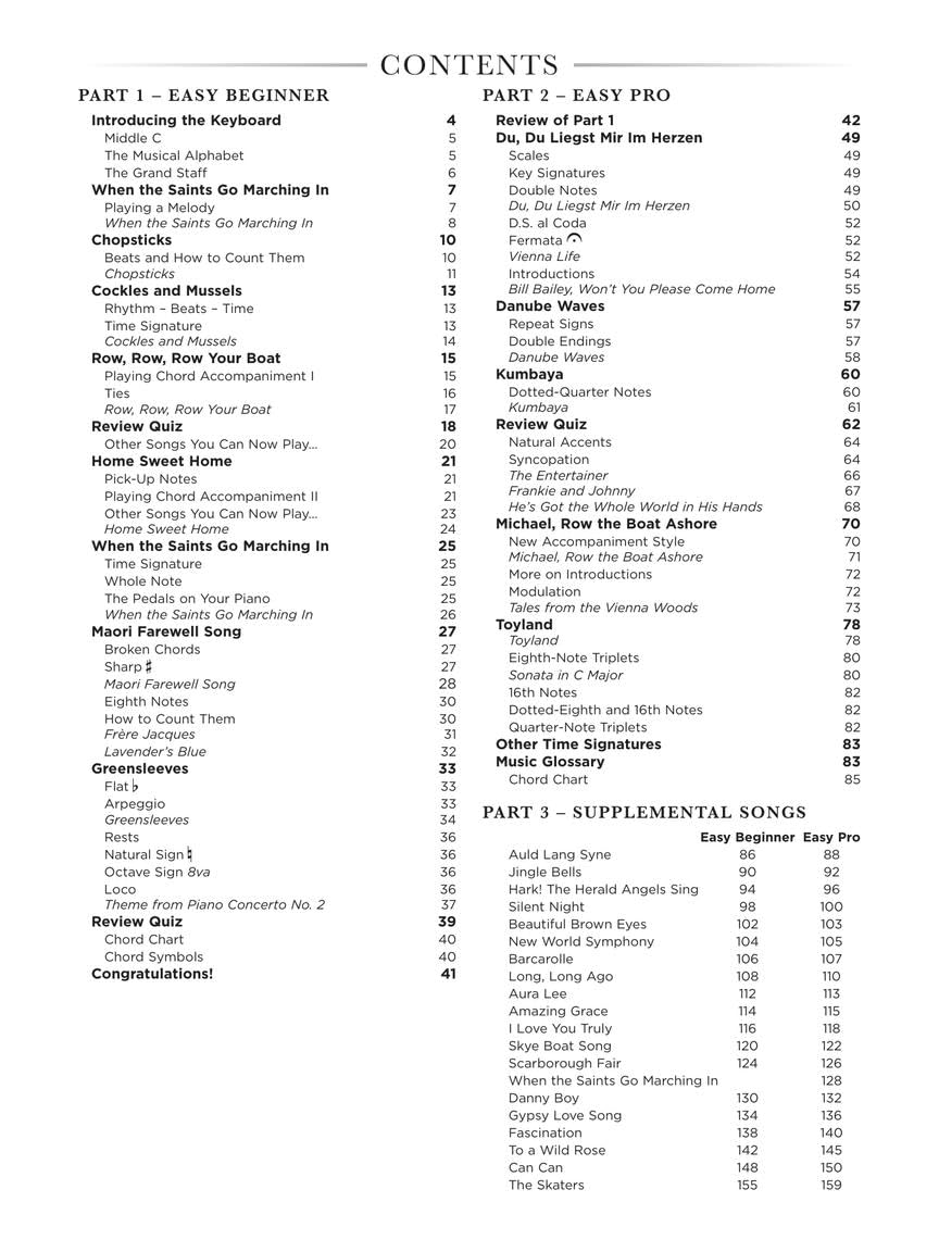 Easy Adult Piano Beginner's Course - Updated Ed. A Step-by-Step Learning System