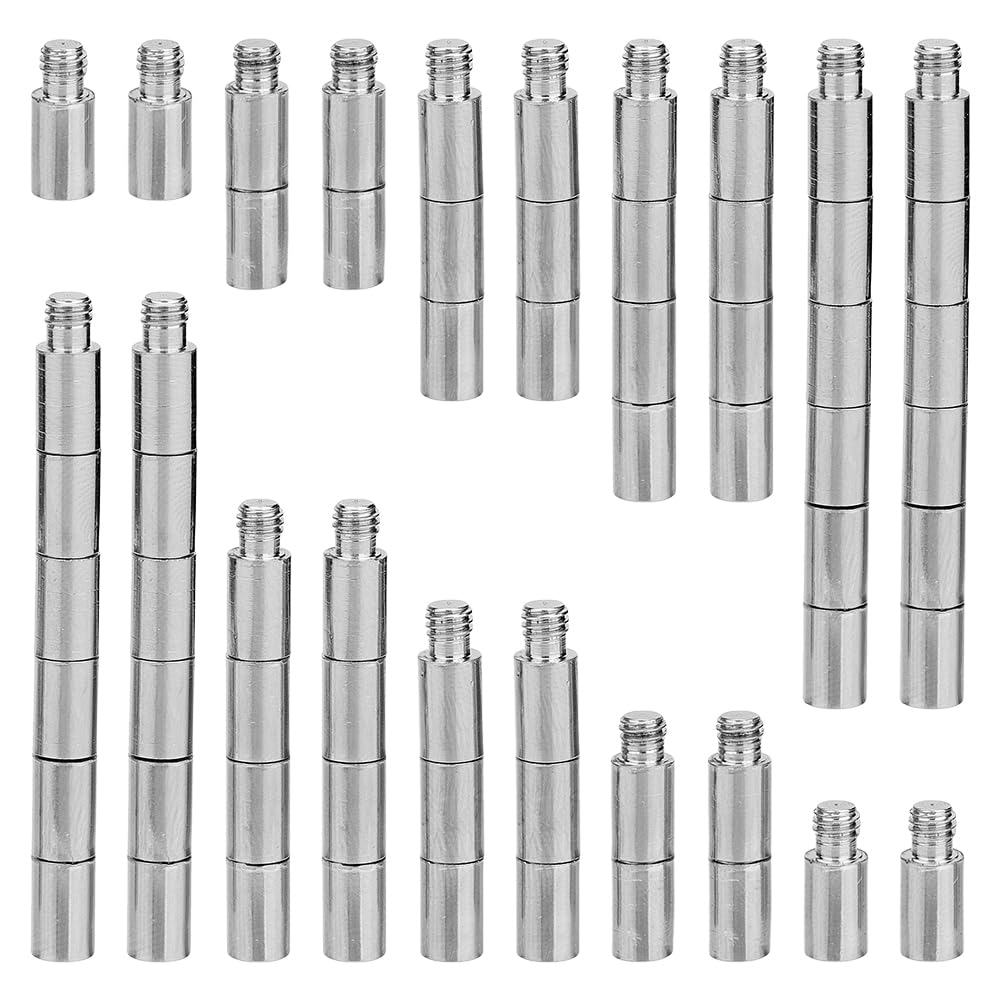 SUPERFINDINGS 50Pcs Scrapbook Extension Screws Photo Albums Extension Post Replacements 12x5mm Binding Screws Platinum Extention for Albums Scrapbook