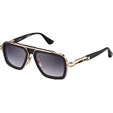 Dita LXN-EVO Matte Black Yellow Gold/Dark Grey To 54/19/145 unisex Sunglasses