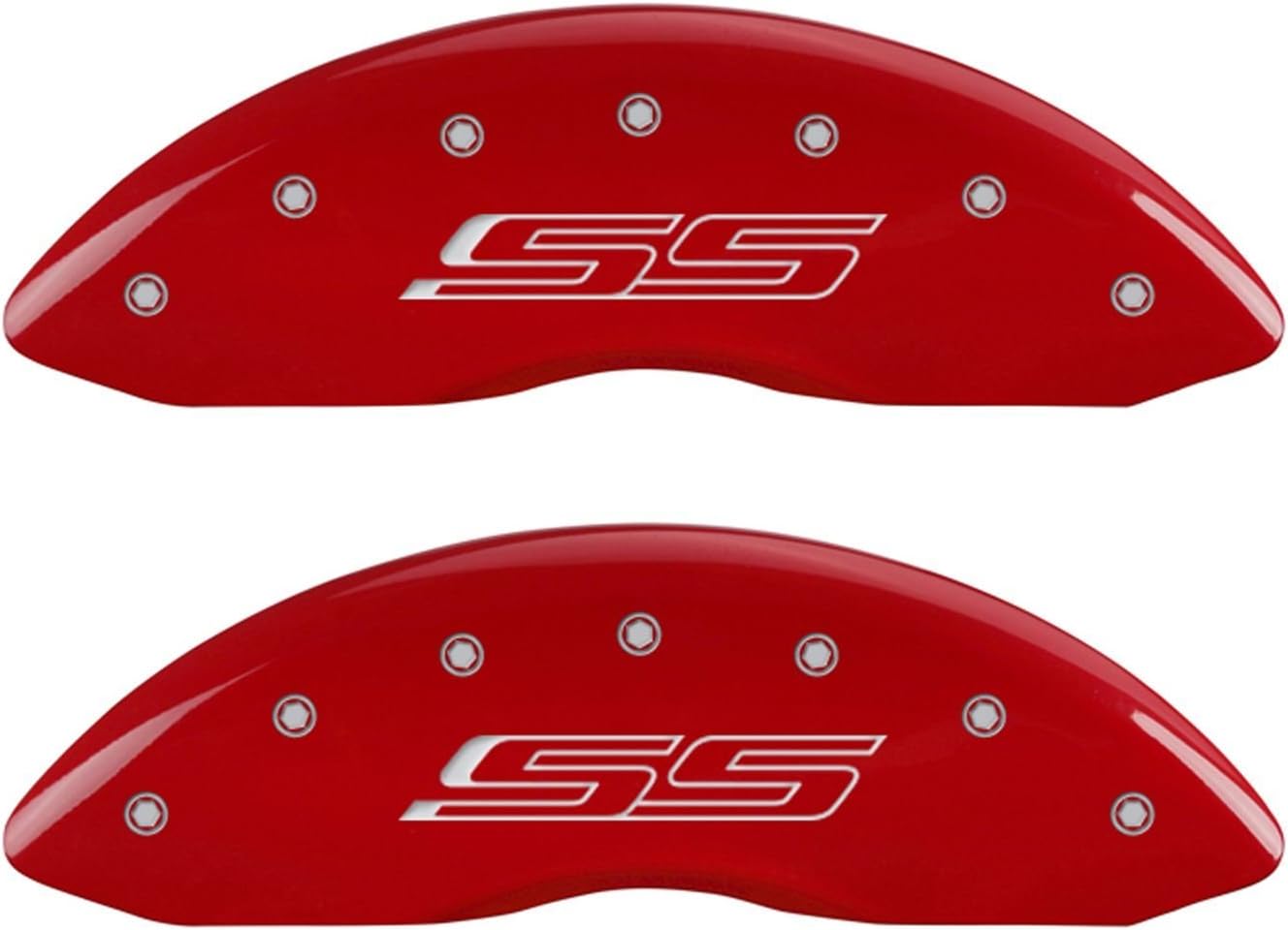 MGP Caliper Covers 14215SSS5RD Caliper Cover with Red