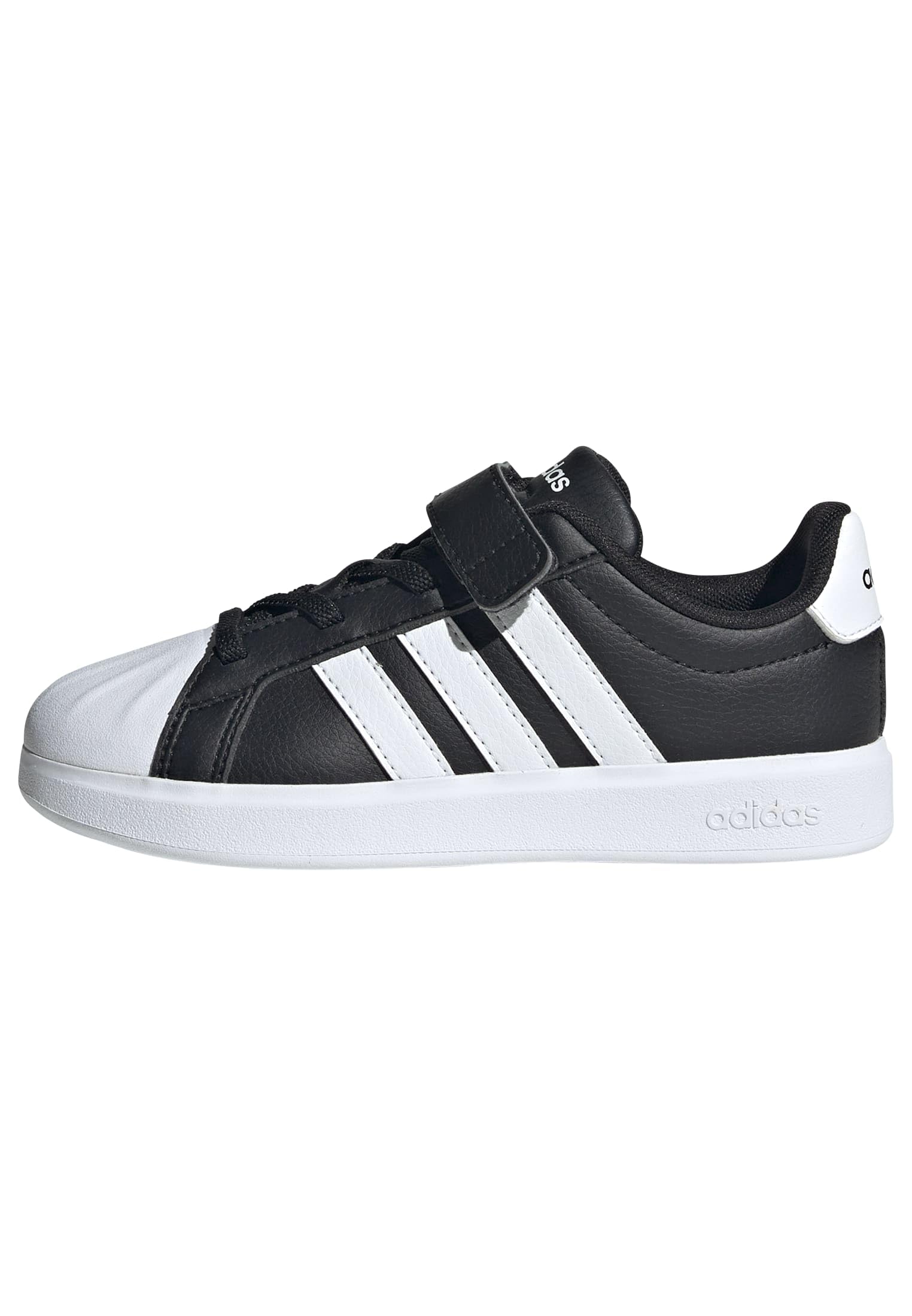 adidas Unisex-Kids Streetalk Elastic Lace, Black/White/White, 2.5