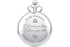 SIBOSUN Best Man Gifts for Wedding Proposal Engraved Best Man Groomsmen Pocket Watch Groomsman Gifts Set for Wedding Pocket Watches for Men with Chain