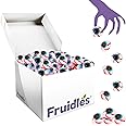 Fruidles Halloween Spooky Eyeballs Gummi Candy, Delicious Assorted Colors & Fruit Flavors Gummies (4.4 Pounds (Bulk))
