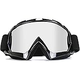 Zdatt Dirt Bike Goggles, ATV Motorcycle UTV MX OTG Accessories Goggle Glasses & Anti Fog Ski Goggles, Racing Skiing Dirtbike