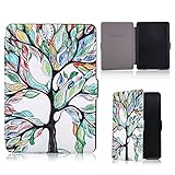 HAOCOO Ultra Slim Leather Smart Case Cover with [Auto Sleep/Wake] Function for All-New Kindle Paperwhite 2012, 2013, 2015 Versions (Not fit All-New Paperwhite 10th Generation)(Tree of Life)