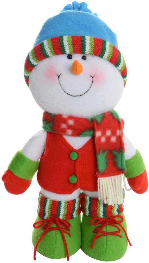 Carcasa 32 cm muñeco de nieve con cuerpo de pie Boy de árbol de Navidad