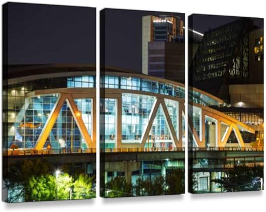 Amazon Com Philips Arena And Cnn Center In Atlanta Ga Print On