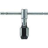 Bosch BTH014#0-1/4 Inch T-Handle Tap Wrench with Adjustable Self-Equalizing Hardened Carbon Steel Jaws for Accurate Hand Threading (Includes: 1 Wrench)