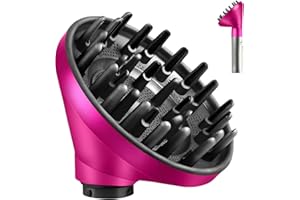 SYGBTTQ Upgraded Diffuser Nozzle for Dyson Curling Iron Converting for Dyson Airwrap Styler To Hair Dryer Diffuser Attachment, for Airwrap Attachment Nozzle, 973365-01, Rose