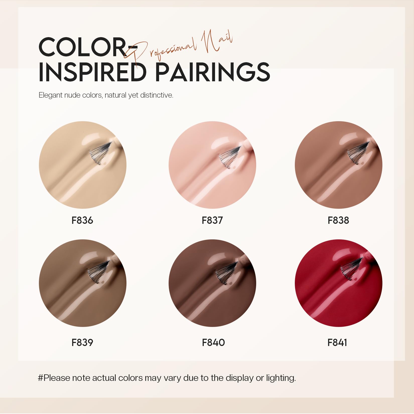 Morovan Brown Nail Polish Set: Fall Winter Nude Nail Polish Kit Regular Air Quick Dry Fingernail Polish Pack for Women Nail Art Design Gift Holiday Party - Image 6