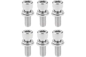 Briny River 6pcs Exhaust Manifold Bolts Replacement Part 7517322 7518984 Compatible with Polaris RZR XP 1000 2014-2018