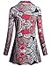 Miusey Flowy Tops for Women Long Sleeve, Ladies Work Attire Active Classic Pleats Solid Pattern Flared Hem Roomy Relaxed Fit Loosely Tunics Jerseys Sweatshirts Oversized Active wear Red XXL