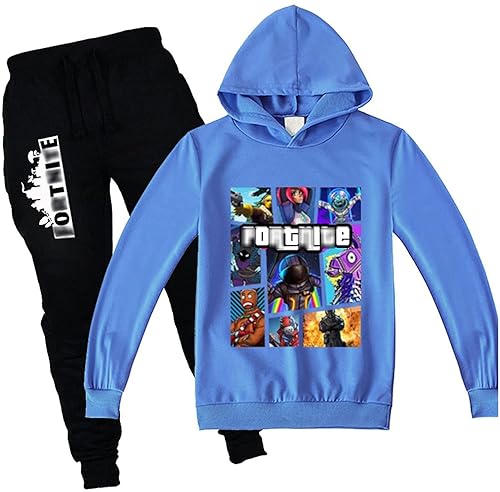 SIMZRA Youth Tracksuit Pullover Hoodie Jogging Pants Set Pieces