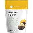 Kate Naturals Sunflower Lecithin Powder for Baking Bread, Gummies, Cooking (4oz) 100% Natural, Gluten Free, Non-GMO Substitut