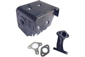 FDJ Replacement GX340 GX390 Muffler Assembly with Head Shield Manifold and Two Gaskets
