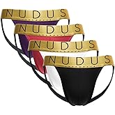 NUDUS Premium Jockstraps for Men Pack (4-Pack) – Soft Cotton Mens Jockstrap Underwear – Breathable Athletic Supporters Men
