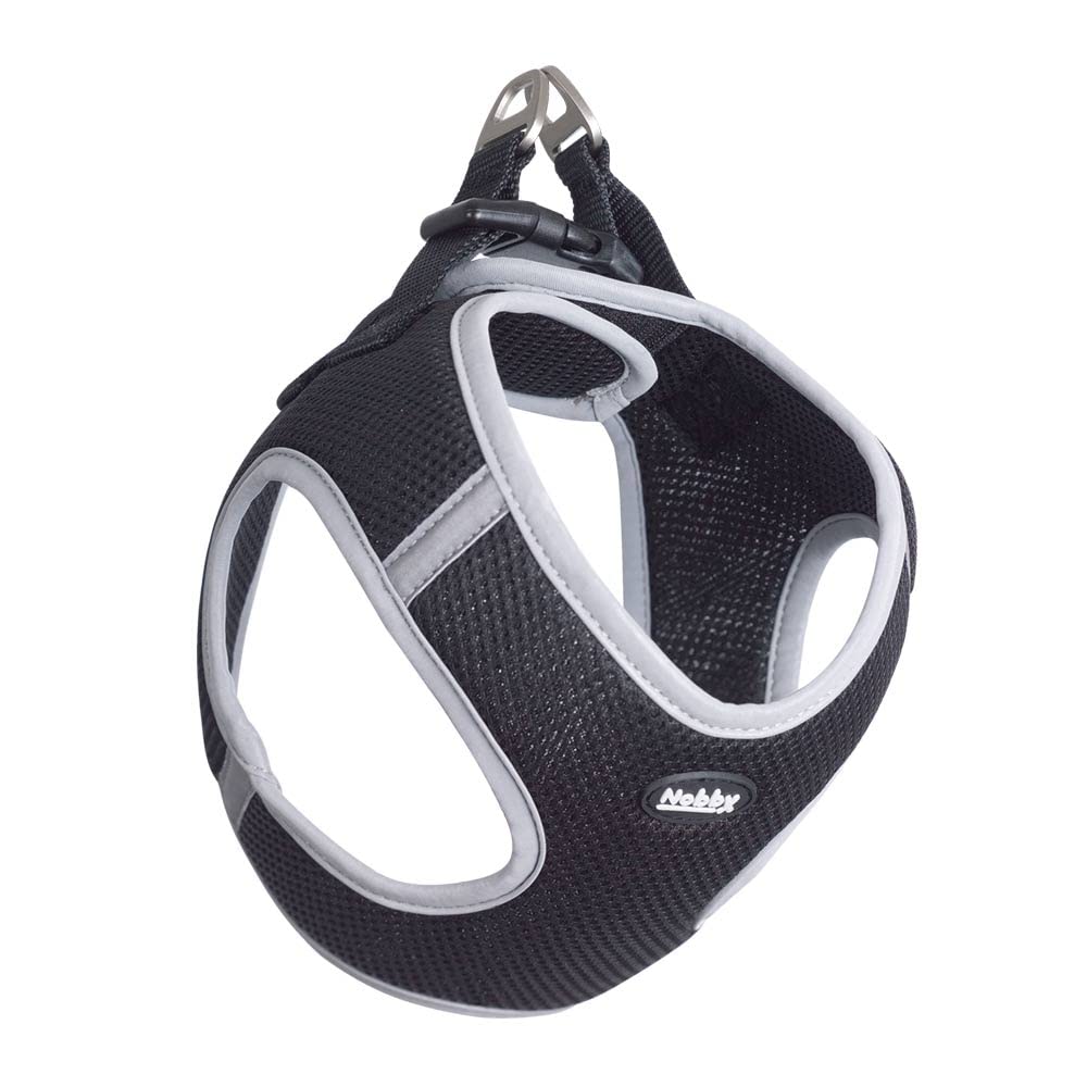 Nobby Mesh Harness Delight, Black, XS: Chest: 30-35 cm, Belly: 35-40 cm, 15 mm, Pack of 1