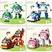 [Academy] 4 pcs Cute Robocar Poli Ambe Roy Helly Robot Transformers Toys Kids Educational