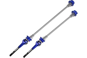 X AUTOHAUX 1 Pair Bike Bicycle Quick Release Axles Skewers Lever Front Rear Bike Axle Wheel Hub 140mm 180mm for MTB Moutain R