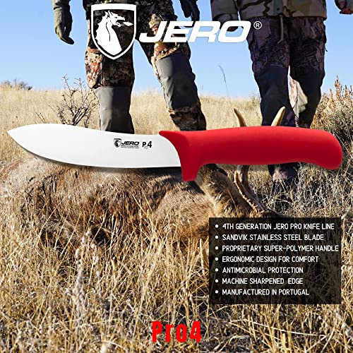 JERO Pro4 Series Hunters Butcher Set Pro Grade Butcher Knives High