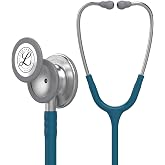 3M Littmann Classic III Monitoring Stethoscope, 5623, More Than 2X as Loud, Weighs Less, Stainless Steel Chestpiece, 27" Caribbean Blue Tube