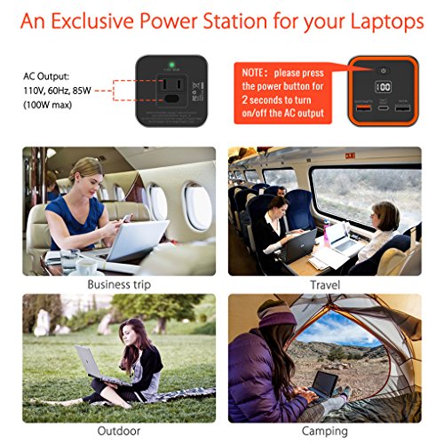 AC Outlet Portable Charger, Jackery Explorer 75 / PowerBar 20800mAh 85W (100W Max.) Travel Laptop Power Bank & External Battery Pack for MacBook, HP, Thinkpad, Notebook and other Laptops Cell Phones & Accessories, Accessories, Batteries & Battery Packs, Portable Power Banks