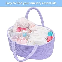 ABenkle Diaper Caddy Organizer, Boho Rustic Cotton