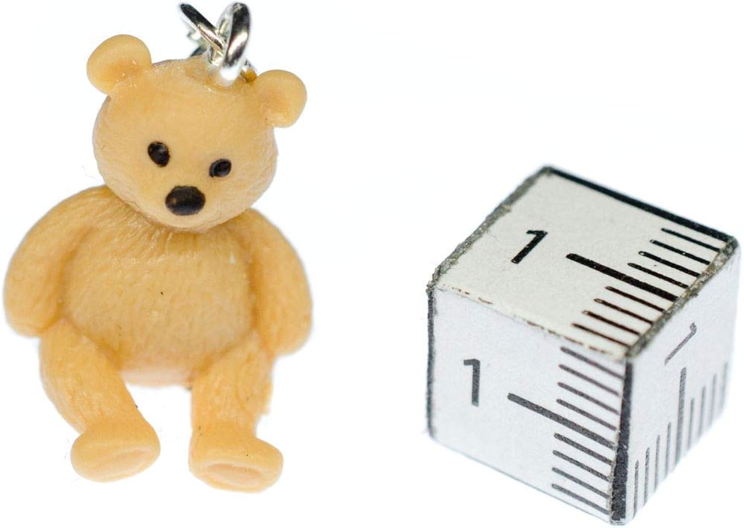 Miniblings Teddy Bear Charm Pendant For Bracelet Rubber 18Mm, multicolored - Image 3