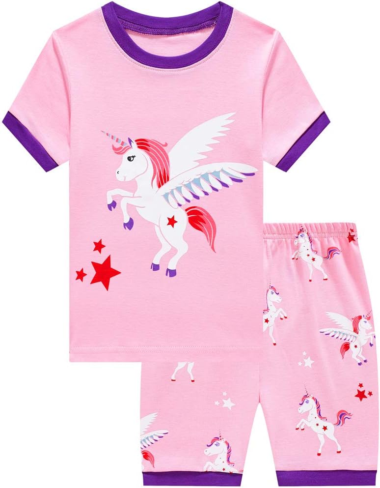 Girls Cute Owl Pyjamas Set Children Kids Long Sleeve 100% Cotton Pjs Pajamas Nightwear Sleepwear Tops T Shirts & Pants Outfit Age 2-7 Years