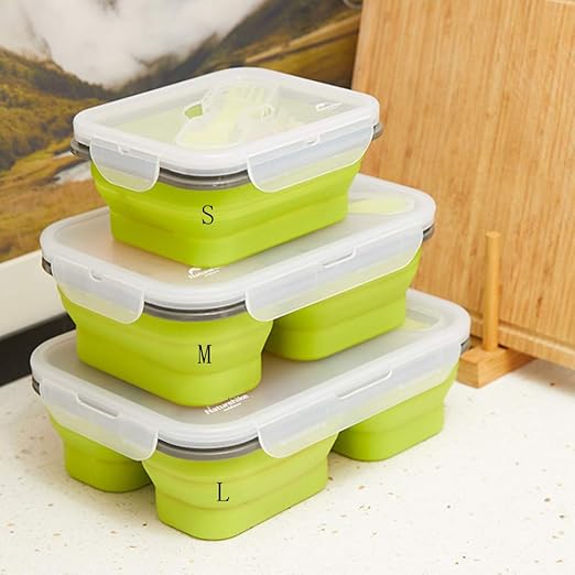 NrbcTse Silicona Cuenco Plegable, Camping excursiones de ...