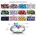 PaulaMax Jewelry Sterling Silver Promise Rings For Her, Birthstone Ring for Women, 2 Heart Birthstones 2 Names Engraved Custom Personalized Sizes 5-12