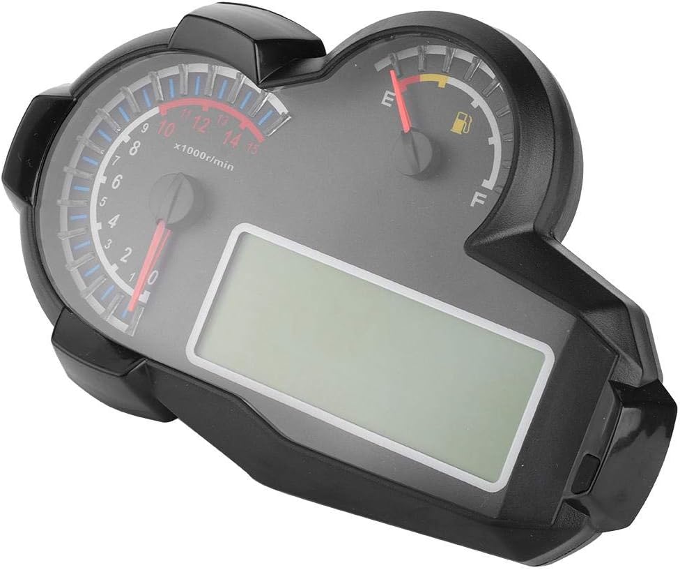 Amazon Elerose オートバイ用スピードメーター Dc 8 12vユニバーサルデジタルオートバイスピードメーター2 4シリンダーrpmタコオドメーター オンダッシュモニター 車 バイク