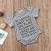 Baby Boy Girl be careful what you say to me my grandmas crazy Bodysuit (80 (6-12M), Gray)