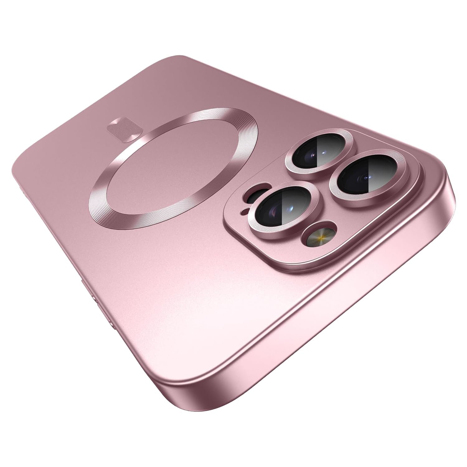 Photo 1 of Magnetic Case for iPhone 14 Pro with Camera Lens Protector,Compatible with Magsafe,Full Protection Slim Smooth Anti-Scratch Soft TPU Bumper Phone Case for iPhone 14 Pro Rose Gold