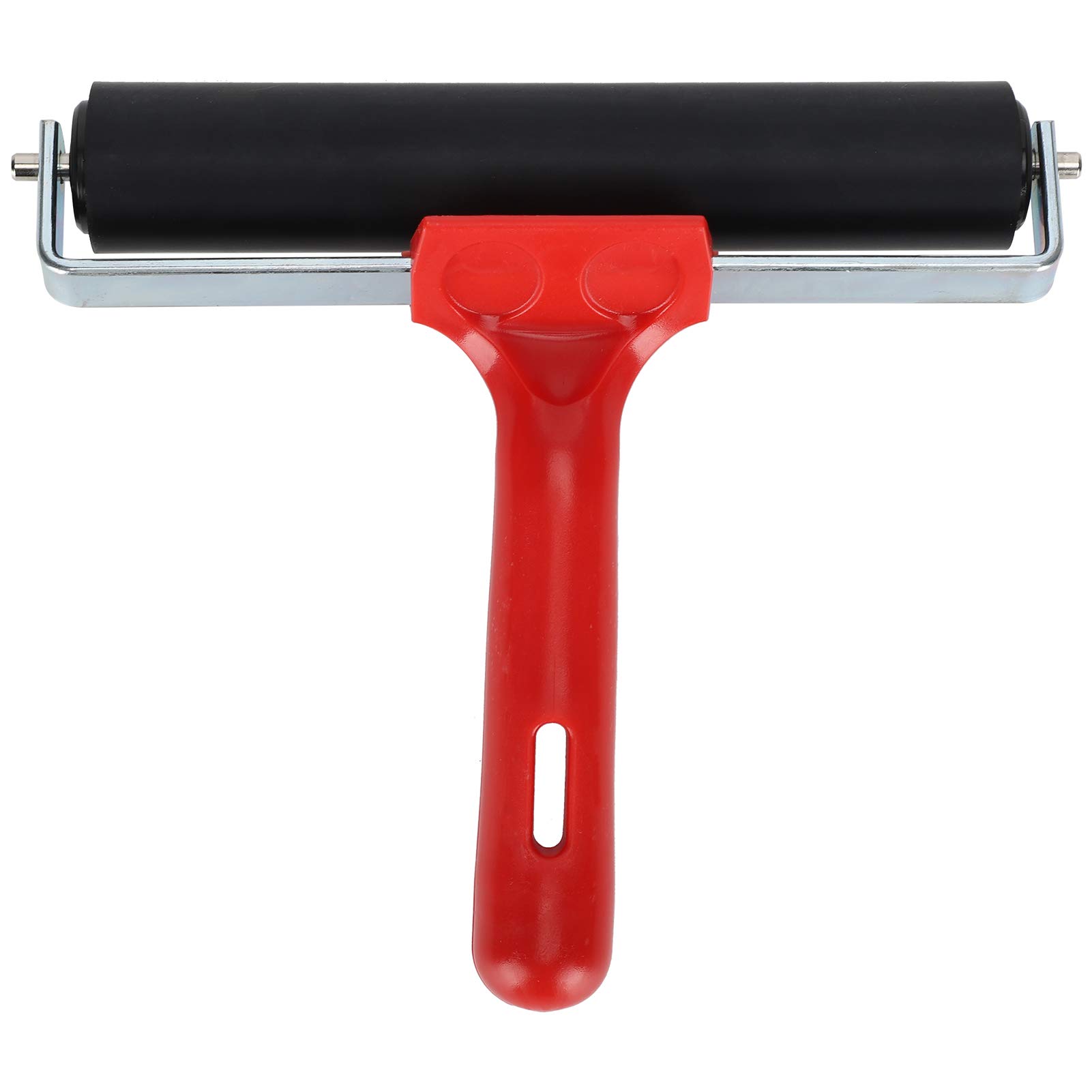 Diamond Painting Roller Rubber Brayer Roller Printmaking Inking Gluing Application Supplies Plastic Handle Art Craft Roller(15cm)