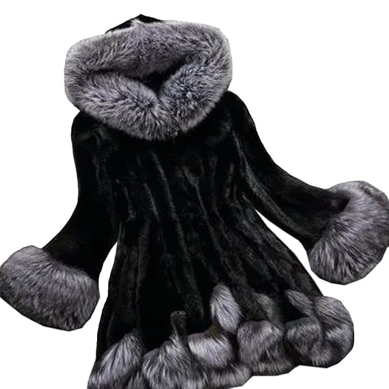 Amazon Zuomaレディース 毛皮コート もふもふコート 冬服 中綿