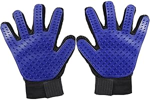 Upgrade Efficient Pet Hair Remover Gloves - Gentle Shedding Brushes for Dogs, Cats & Horses with Long and Short Hair - 1 PCS 