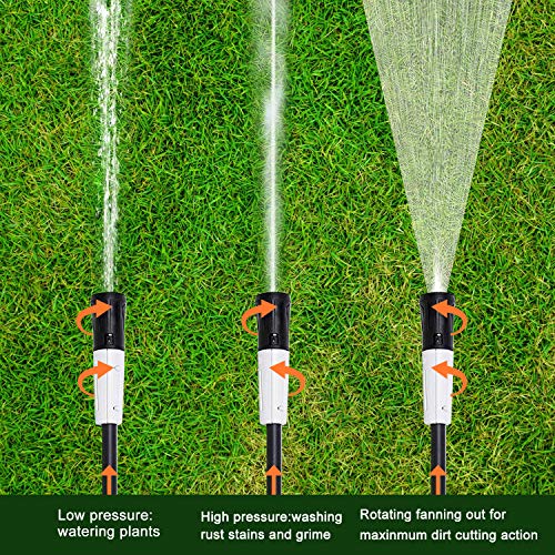 LINLUX Electric Pressure Washer, 2100 PSI 1.80 GPM, Professional Power Washer Cleaner with Adjustable Spray Nozzle, Extra Turbo Nozzle, Onboard Detergent Tank, Cleaning Brush