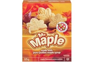 Mr. Maple Cookies – Maple Flavored Crispy Cookies, Gourmet Snack, Sweet Treats for Kids, Adults & Family 325 g