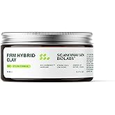 Scandinavian Biolabs Firm Hybrid Clay | Strong Hold, Semi-Matte Finish, Adds Texture & Volume, Water-Soluble, Plant-Based Formula, 90 mL/ 3 Oz